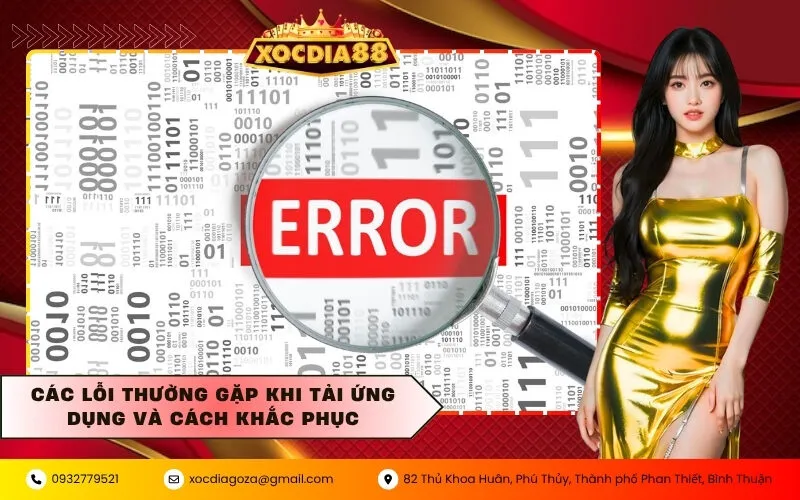 Các lỗi thường gặp khi tải ứng dụng và cách khắc phục