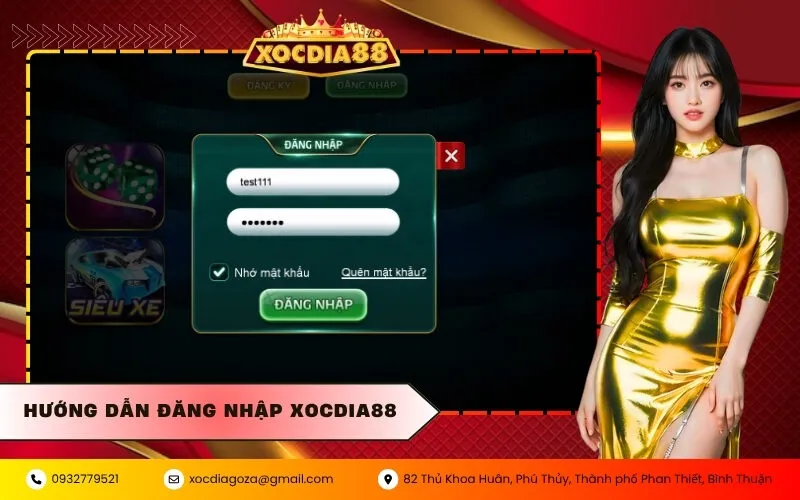 Hướng Dẫn Đăng Nhập XOCDIA88