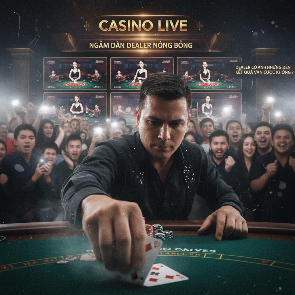 Nữ dealer chuyên nghiệp tại bàn Baccarat