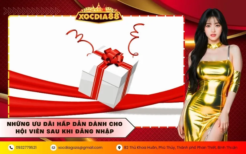 Những ưu đãi hấp dẫn dành cho hội viên sau khi đăng nhập